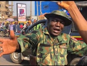 Soldiers identify with #EndSARS