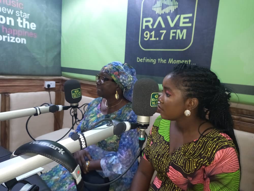 Guests discussing FGM on a radio station in Osun State