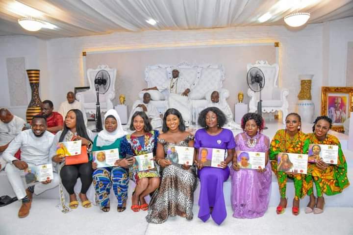 The PWDs in a group photograph with Ooni