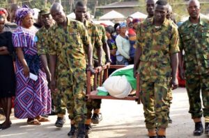 Nigerian soldier killed himself 