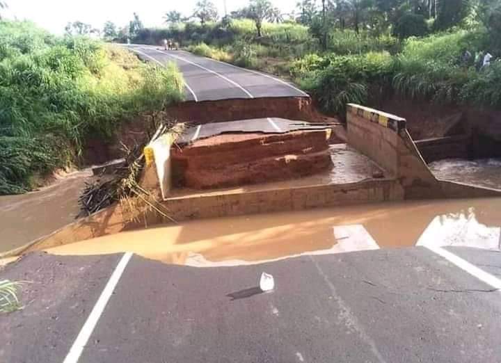 Mbu damaged road