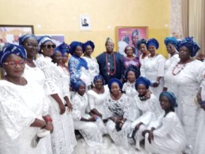 Royal Sisters group with their traditional ruler